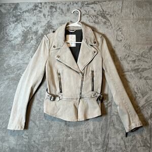 Diesel Size‎ Small Moto Distressed Jacket Zippered Womens